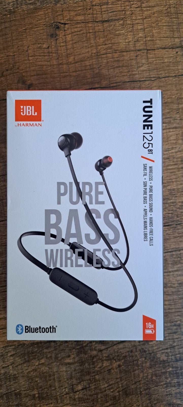 JBL Tune 125 BT Wireless - Zwart - Nieuw!, Zwart, In gehoorgang (in-ear), Nieuw, Ophalen of Verzenden