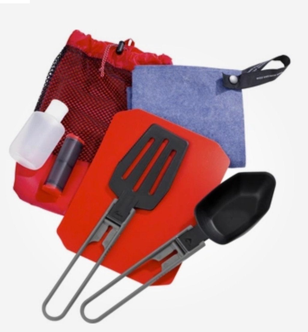 MSR Ultralight Kitchen Set + Alpine Kookmes, Caravans en Kamperen, Ophalen of Verzenden, Zo goed als nieuw