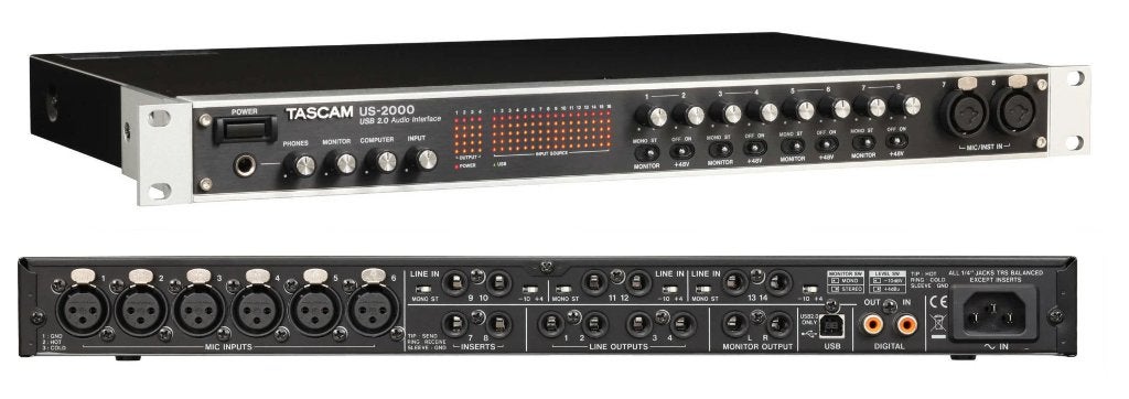 Tascam audio interface US2000, Ophalen of Verzenden, Zo goed als nieuw, Audio