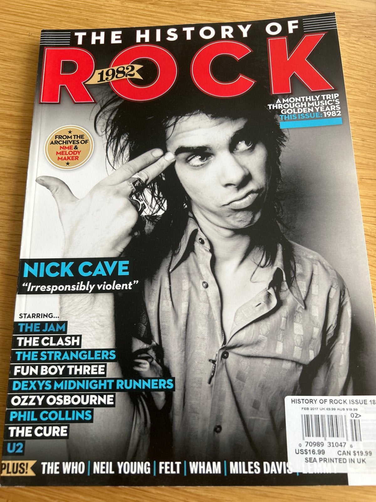 The History of Rock 1982 - Nick Cave Cover, Boeken, Ophalen of Verzenden, Zo goed als nieuw, Artiest