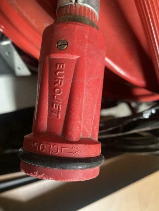 Brandhaspels 10 meter Ajax met draaiende knop €75, Huis en Inrichting, Brandblusser, Gebruikt, Niet ingevuld, Niet ingevuld