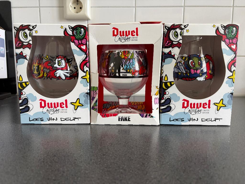 3 Duvel Collection Limited Edition glazen, Verzamelen, Ophalen of Verzenden, Nieuw, Glas of Glazen, Duvel