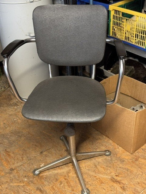 vintage stoel arend de cirkel friso kramer, Huis en Inrichting, Bureaustoelen, Gebruikt, Bureaustoel, Grijs, Ophalen