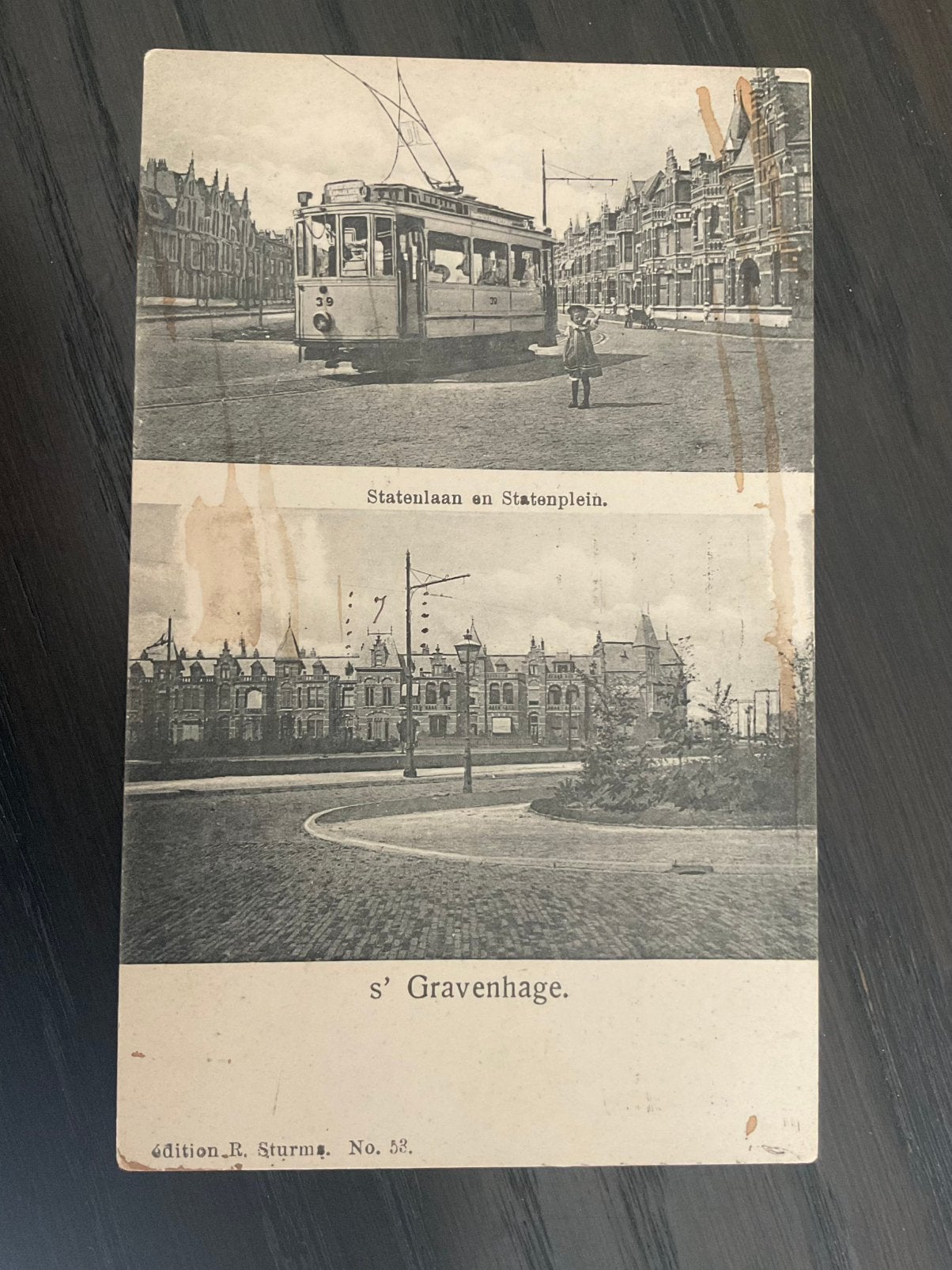 Den haag,statenlaan met tram, Ophalen of Verzenden, Voor 1920, Zuid-Holland
