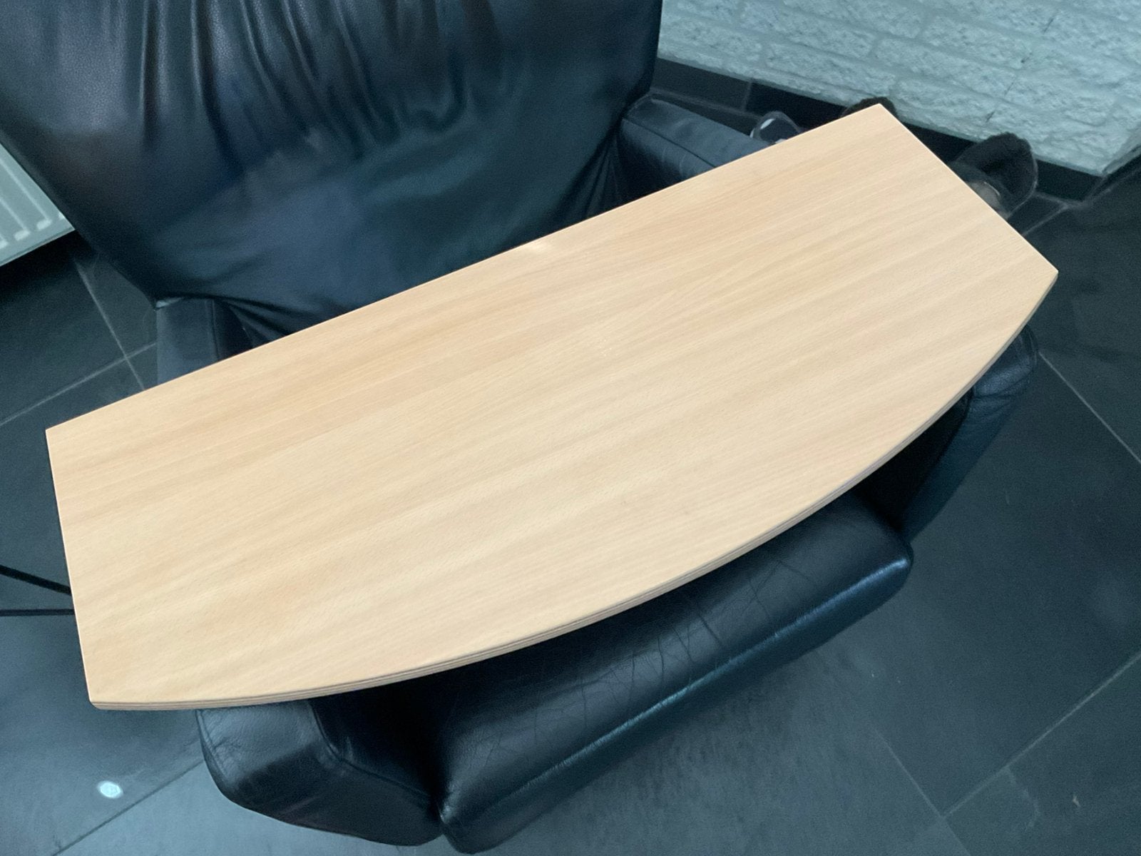 Halfronde Beukenhouten plank, Ophalen, Minder dan 25 mm, Zo goed als nieuw, Plank