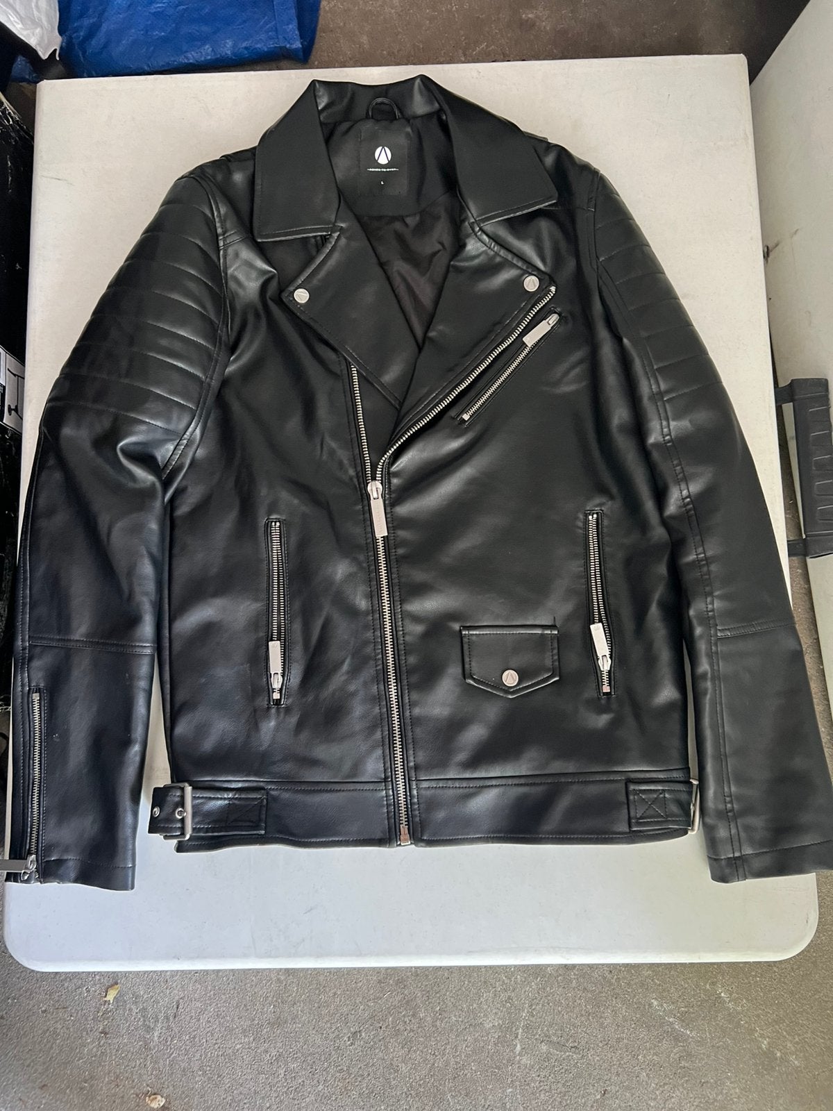 Motorjas Maat L, Motoren, Ophalen of Verzenden, Tweedehands, Jas | leer