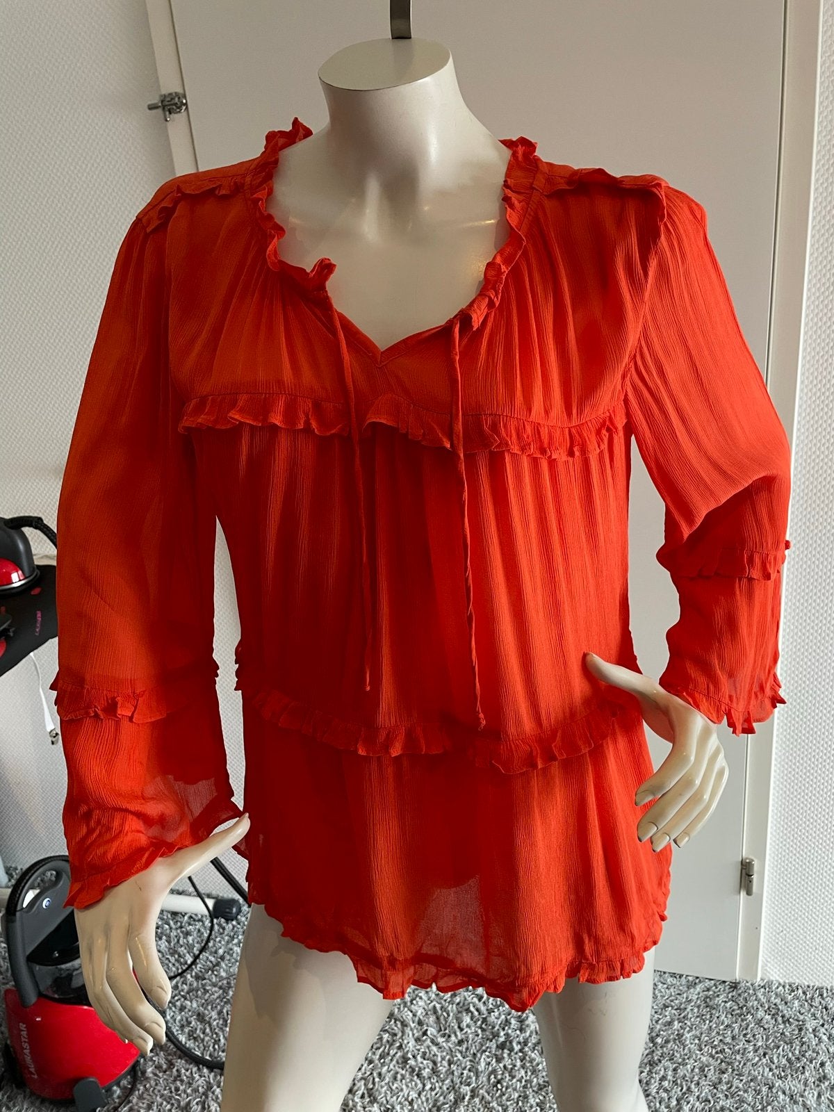 Moliin blouse met roesjes maat m, Maat 38/40 (M), ., Ophalen of Verzenden, Zo goed als nieuw