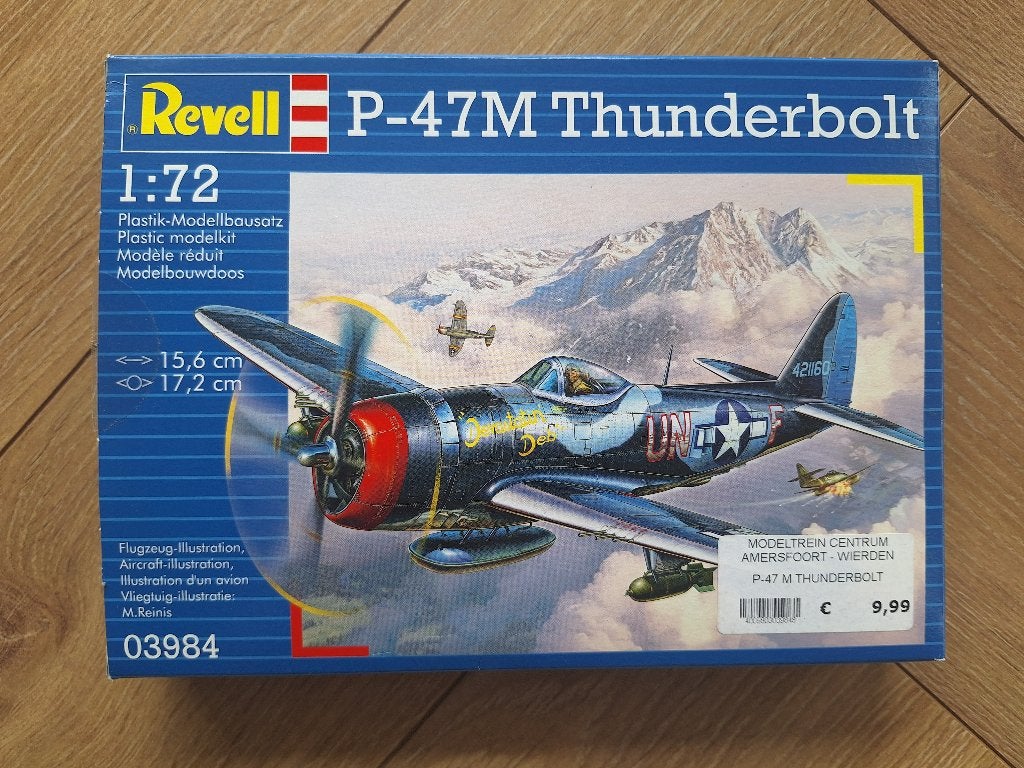 1:72 1/72 Revell P-47M Thunderbolt, 1:72 tot 1:144, Revell, Ophalen of Verzenden, Zo goed als nieuw