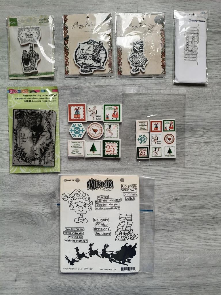 Kerst/winter rubber stamps, Ophalen of Verzenden, Nieuw, Overige typen
