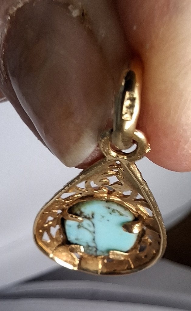 hanger, Ophalen of Verzenden, Zo goed als nieuw, Met edelsteen, Goud