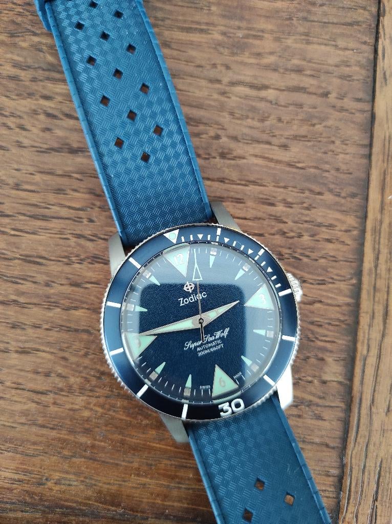 Zodiac Super Sea Wolf, Overige merken, Staal, Staal, Polshorloge