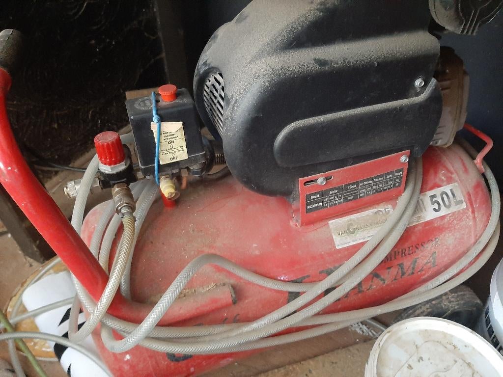 Compressor, Ophalen, Gebruikt, 10 bar of meer, Minder dan 200 liter/min