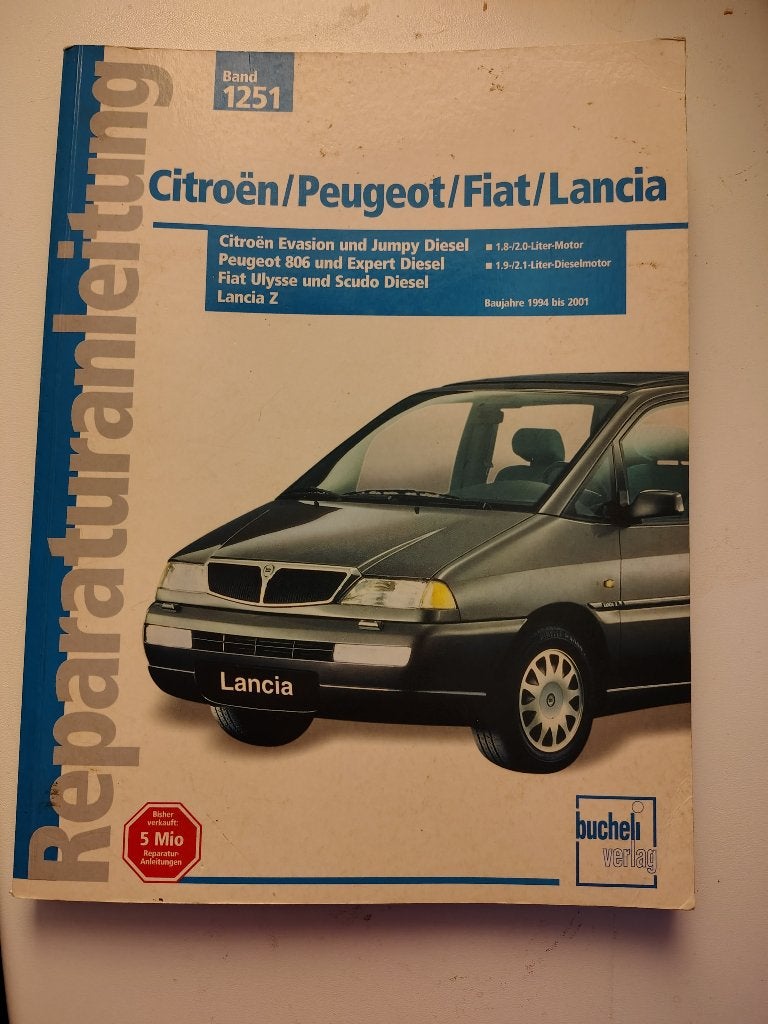 reparaturanleitung Peugeot 806/Expert 1994-2001, Ophalen of Verzenden