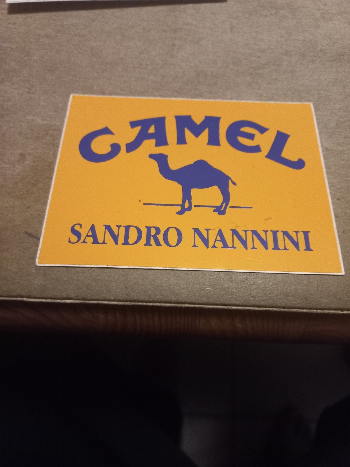 Camel Sandro Nannini Sticker, Ophalen of Verzenden, Zo goed als nieuw, Merk
