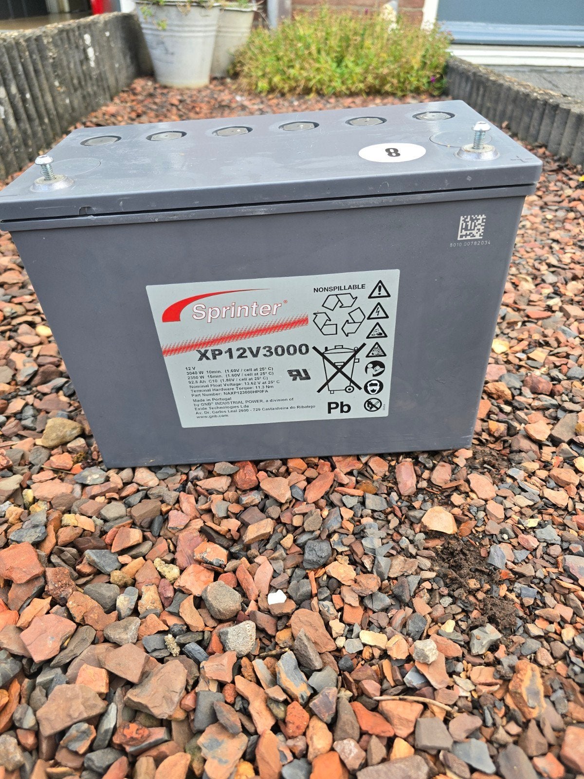 Accu - 12V 92,8 Ah, Ophalen, Gebruikt