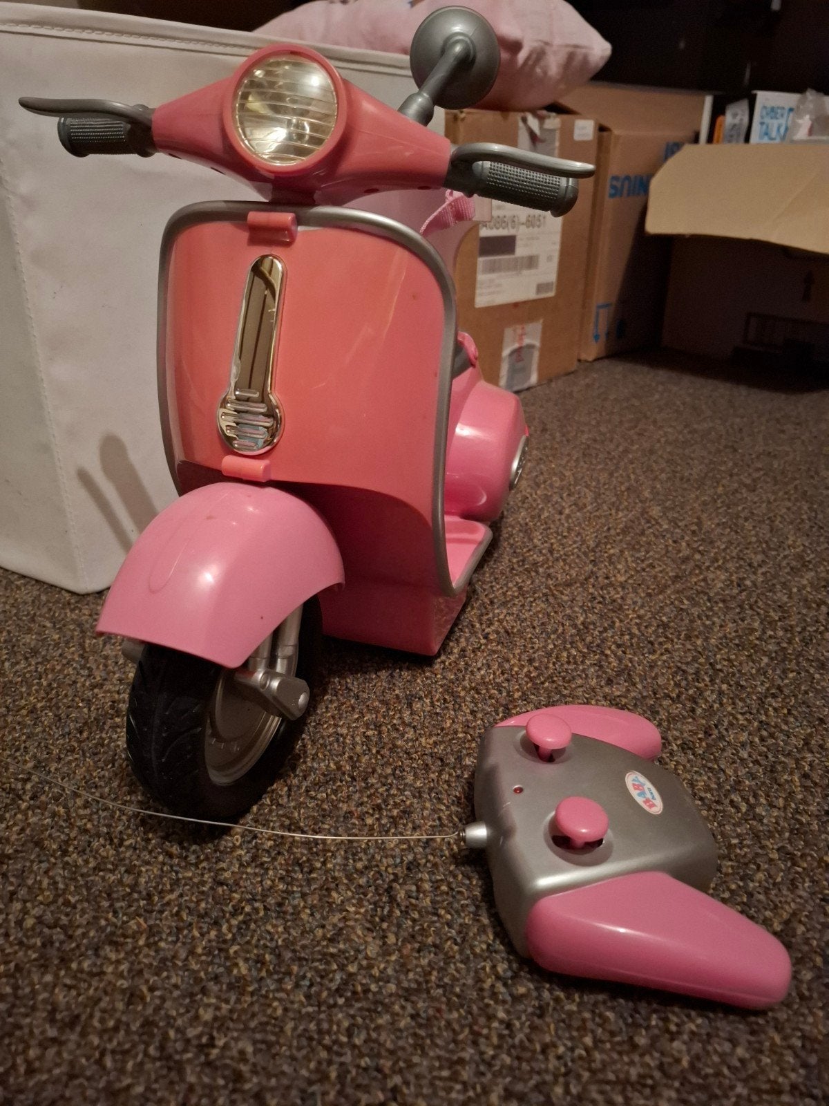 BABY born Roze Scooter met Afstandsbediening, Kinderen en Baby's, Ophalen of Verzenden, Gebruikt, Afstandsbediening