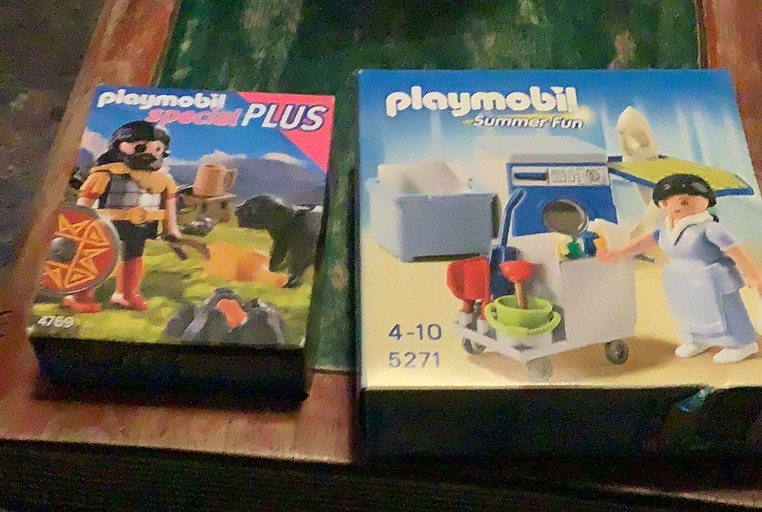 Playmobil 4769. Barbaar met kampvuur en hond. 5271 kamermeid, Ophalen of Verzenden, Nieuw