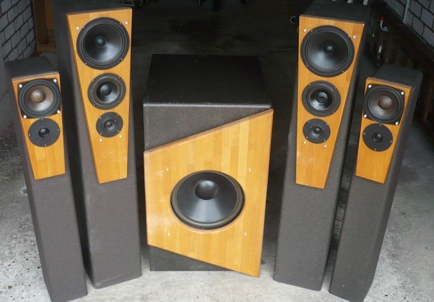 Surround luidspreker set, Audio, Tv en Foto, Luidsprekers, Gebruikt, 60 tot 120 watt, Surroundset, Geschikt voor surround/home cinema