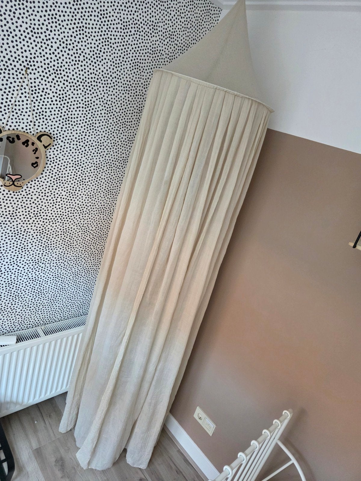 Jollein hemeltje klamboe Nougat babykamer kinderkamer, Ophalen of Verzenden, Zo goed als nieuw, Klamboe