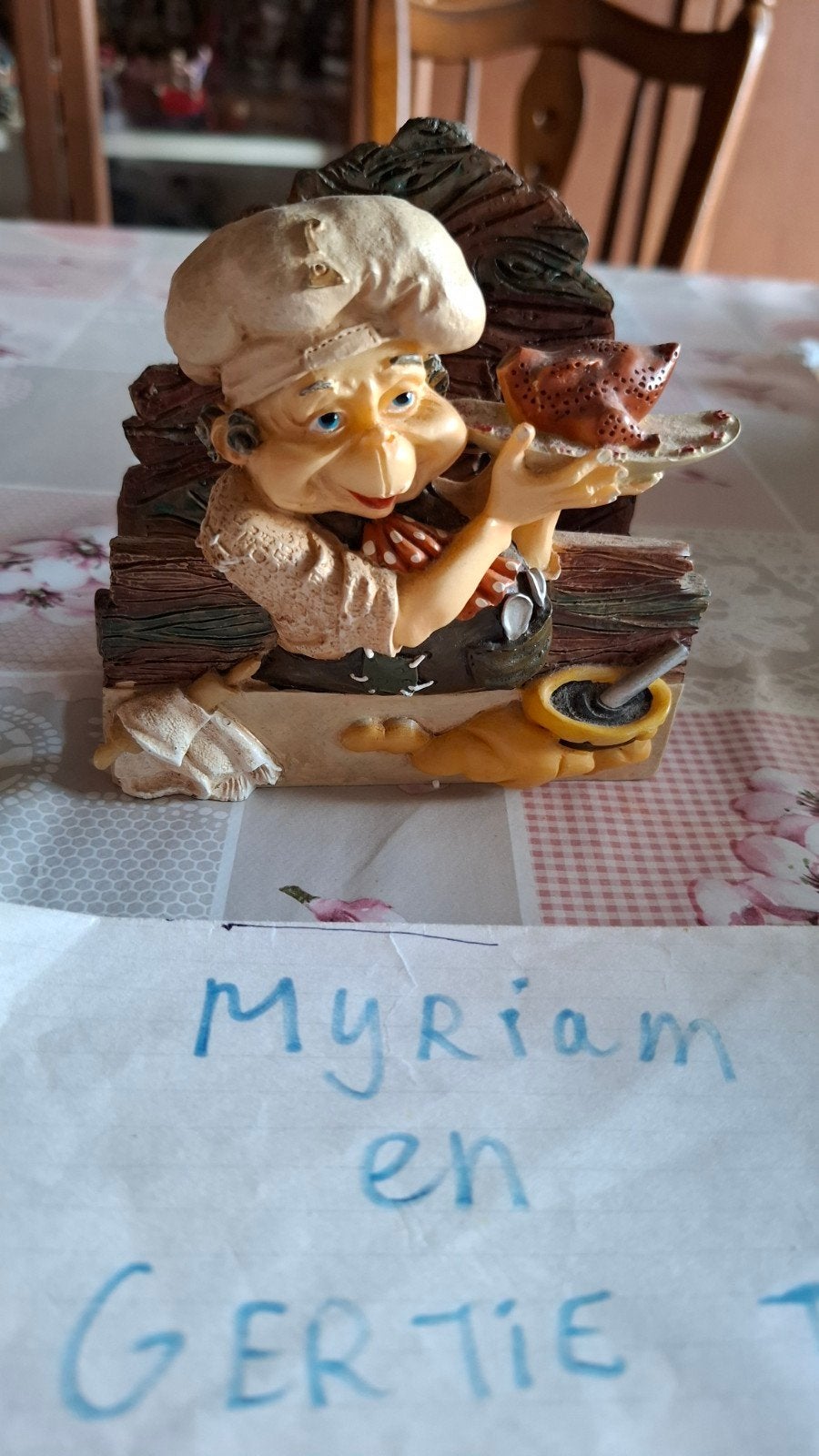 Efteling Laaf Kok Servettenhouder, Ophalen of Verzenden, Zo goed als nieuw, Beeldje of Poppetje