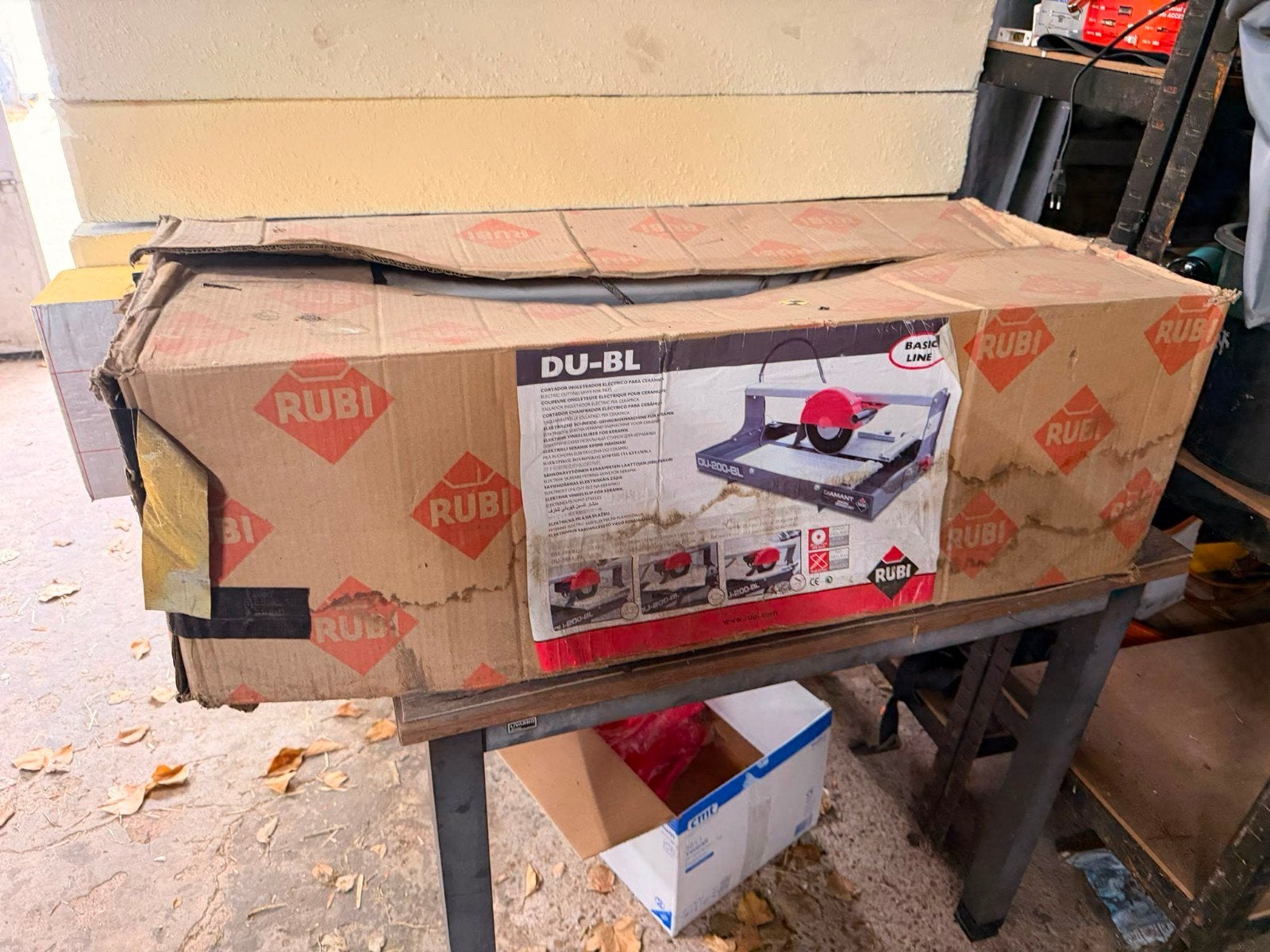 Rubi Diamant DU-200-L-BL Tegelzaagmachine, Ophalen, Gebruikt
