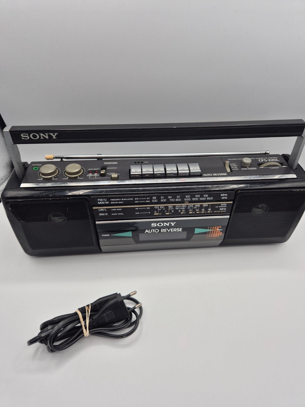 Sony CFS-220L Stereo Cassette-Corder met Radio, Ophalen of Verzenden, Sony, Onbekend, Onbekend