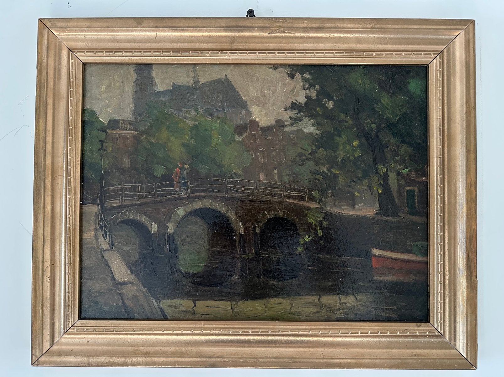 Antiek Amsterdams olieverfschilderij, Ophalen