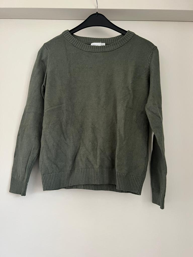 Groene basic trui vila maat M, Ophalen of Verzenden, Zo goed als nieuw, Groen