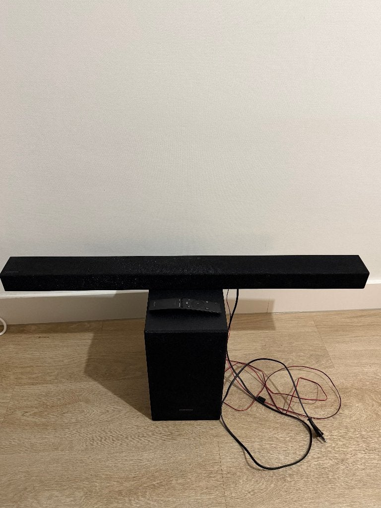 Samsung HW-T420 Soundbar met Subwoofer, Ophalen, Zo goed als nieuw, Speakers, Overige merken