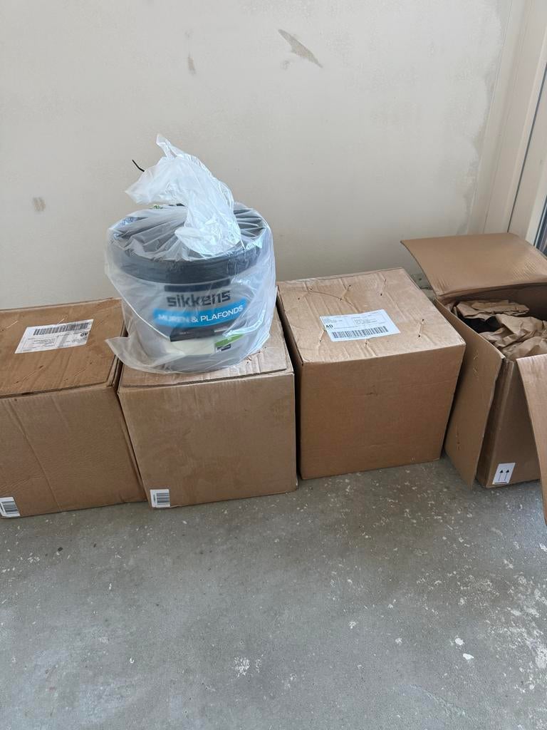 Sikkens muurverf binnen mat RAL 9010 10 liter, Ophalen, 5 tot 10 liter, Wit, Nieuw