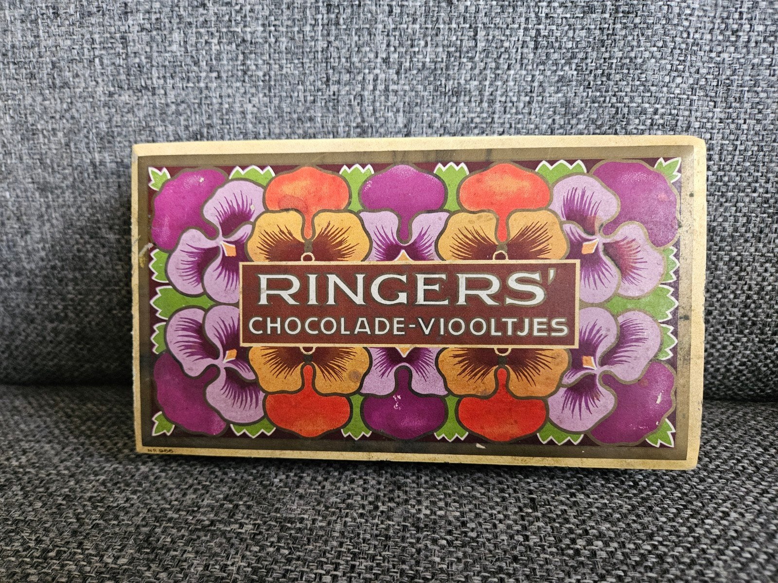 Vintage Ringers Chocolade-Viooltjes doosje, Ophalen of Verzenden, Gebruikt, Verpakking