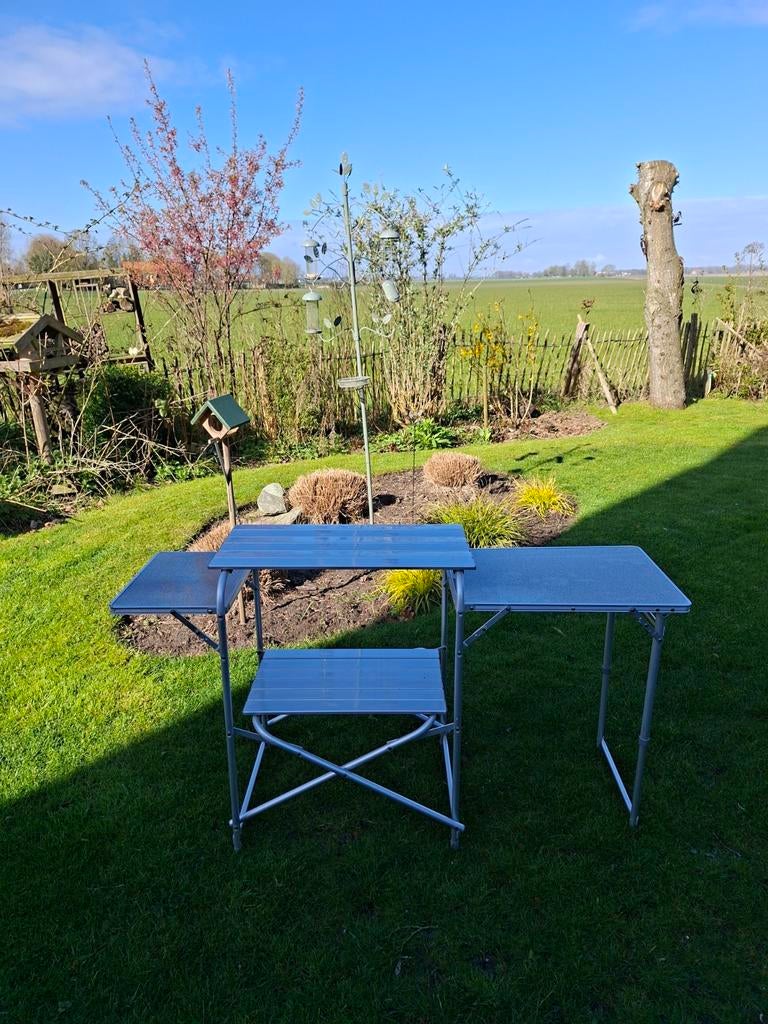 Camping kastje/keukentje, Ophalen