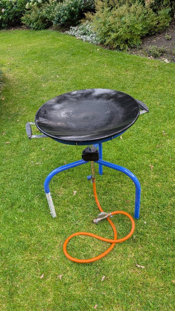 Skottelbraai incl BBQ rooster, Ophalen, Gebruikt, Cadak