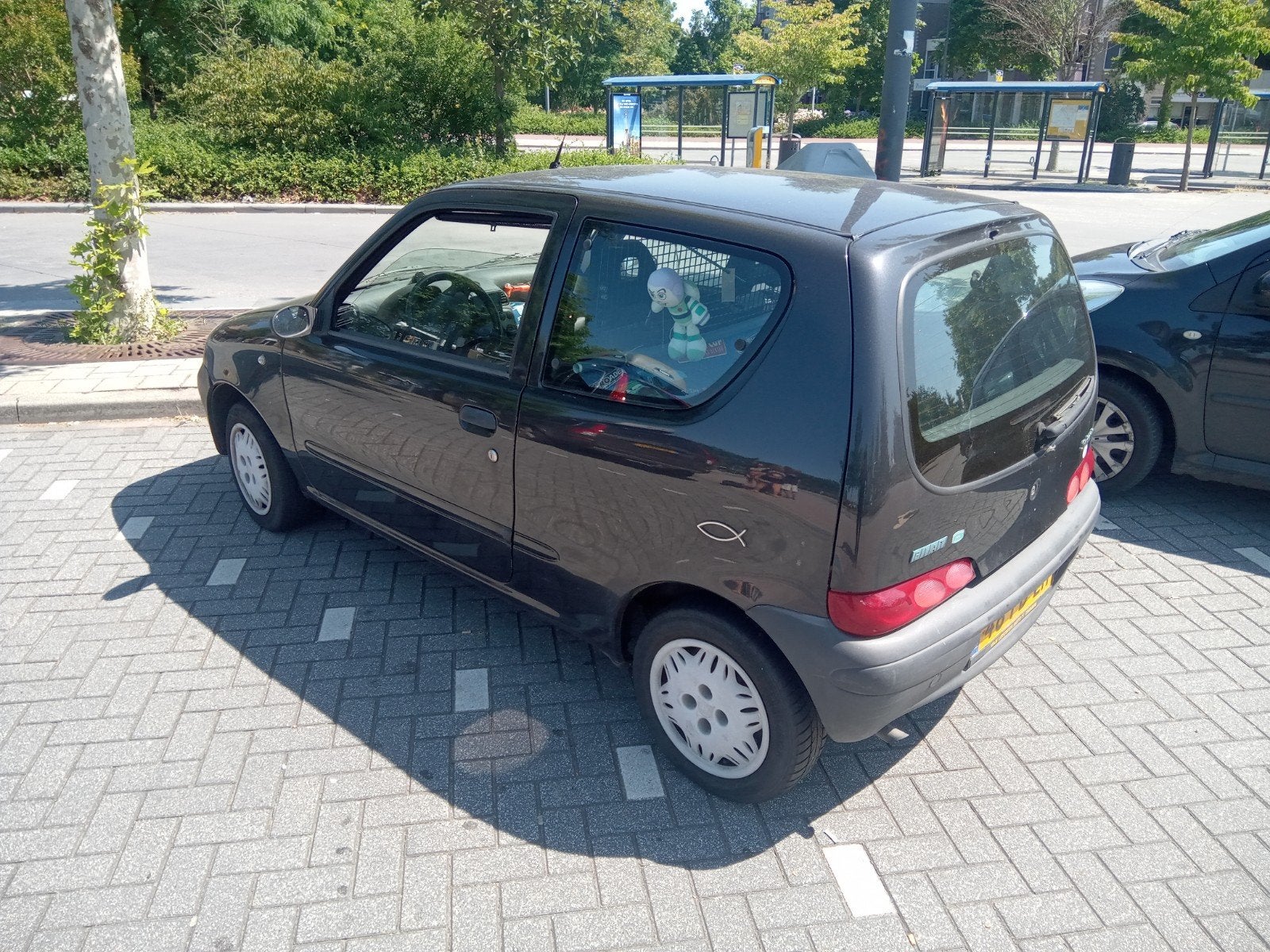 Fiat Seicento 1.1 2004 Zwart, Voorwielaandrijving, Zwart, Origineel Nederlands, 400 kg