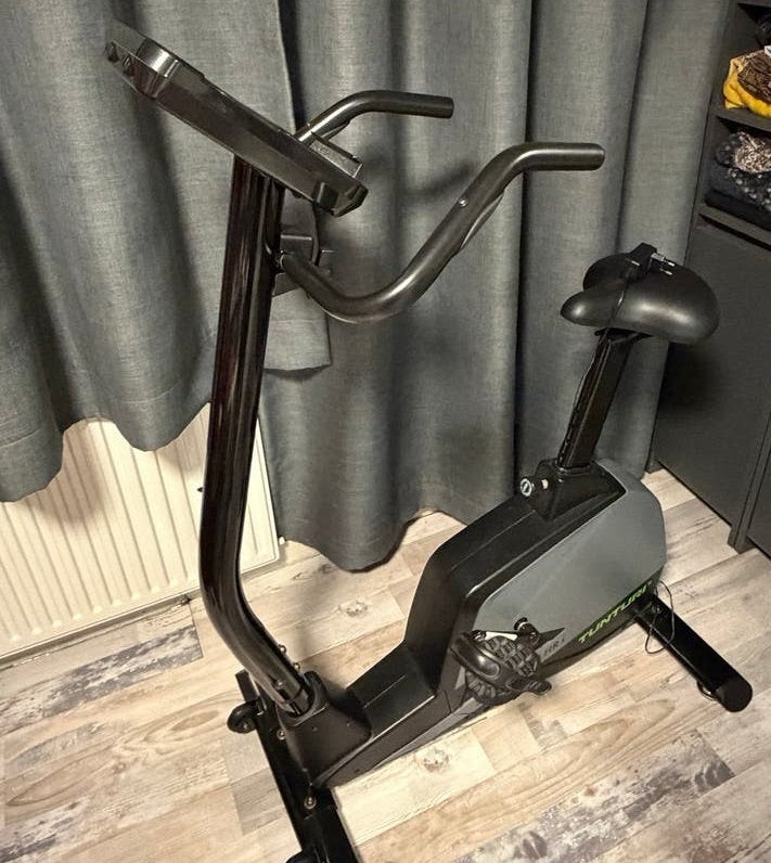 Tunturi Star Fit E100 HR i Hometrainer, Ophalen, Zo goed als nieuw, Metaal, Benen