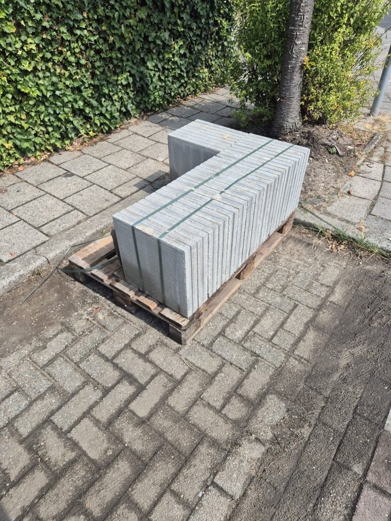 GRATIS tuintegels - ca. 5m2 - 40x40x7 - kleur: lichtgrijs, Tuin en Terras, Ophalen, Nieuw, 5 tot 10 m², Beton