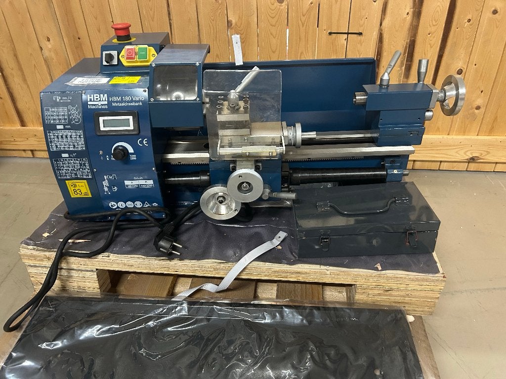 HBM mini metaaldraaibank 180 x 300 vario, Ophalen, Zo goed als nieuw, Metaaldraaibank, Minder dan 500 mm