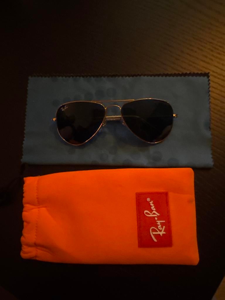 Ray-Ban Aviator kinderzonnebril, Ophalen of Verzenden, Gebruikt, Overige kleuren, Jongen of Meisje