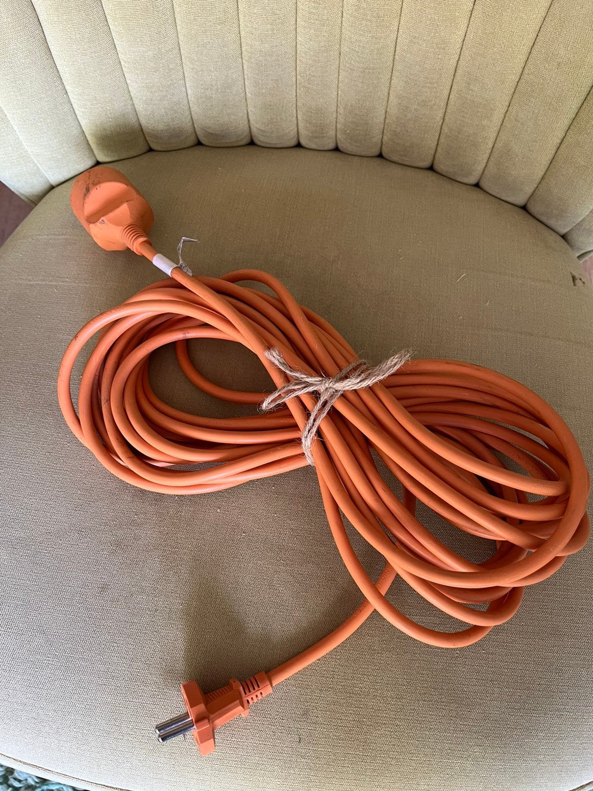 Verlengsnoer 10m binnen, Ophalen of Verzenden, Zo goed als nieuw, Kabel of Snoer