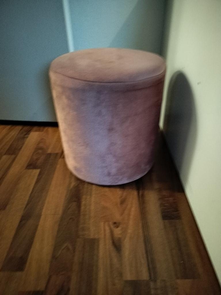 Roze poef, Ophalen, Minder dan 50 cm, Gebruikt, Rond