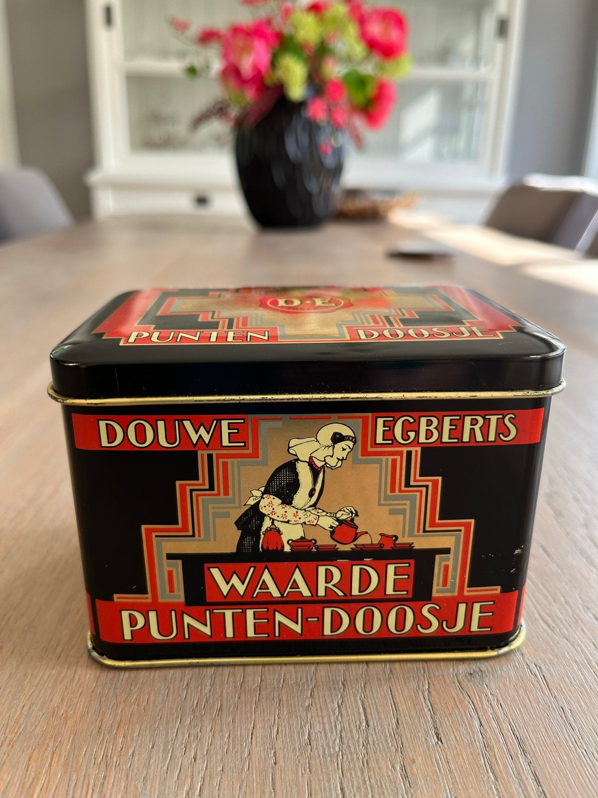 Vintage Douwe Egberts Waarde Punten-Doosje Anno 1753, Ophalen of Verzenden, Zo goed als nieuw, Overige, Douwe Egberts
