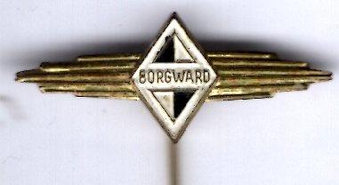BORGWARD blauw/wit op zilverkleurig auto speldje ( A_119 ), Verzamelen, Speldjes, Pins en Buttons, Verzenden, Nieuw, Transport