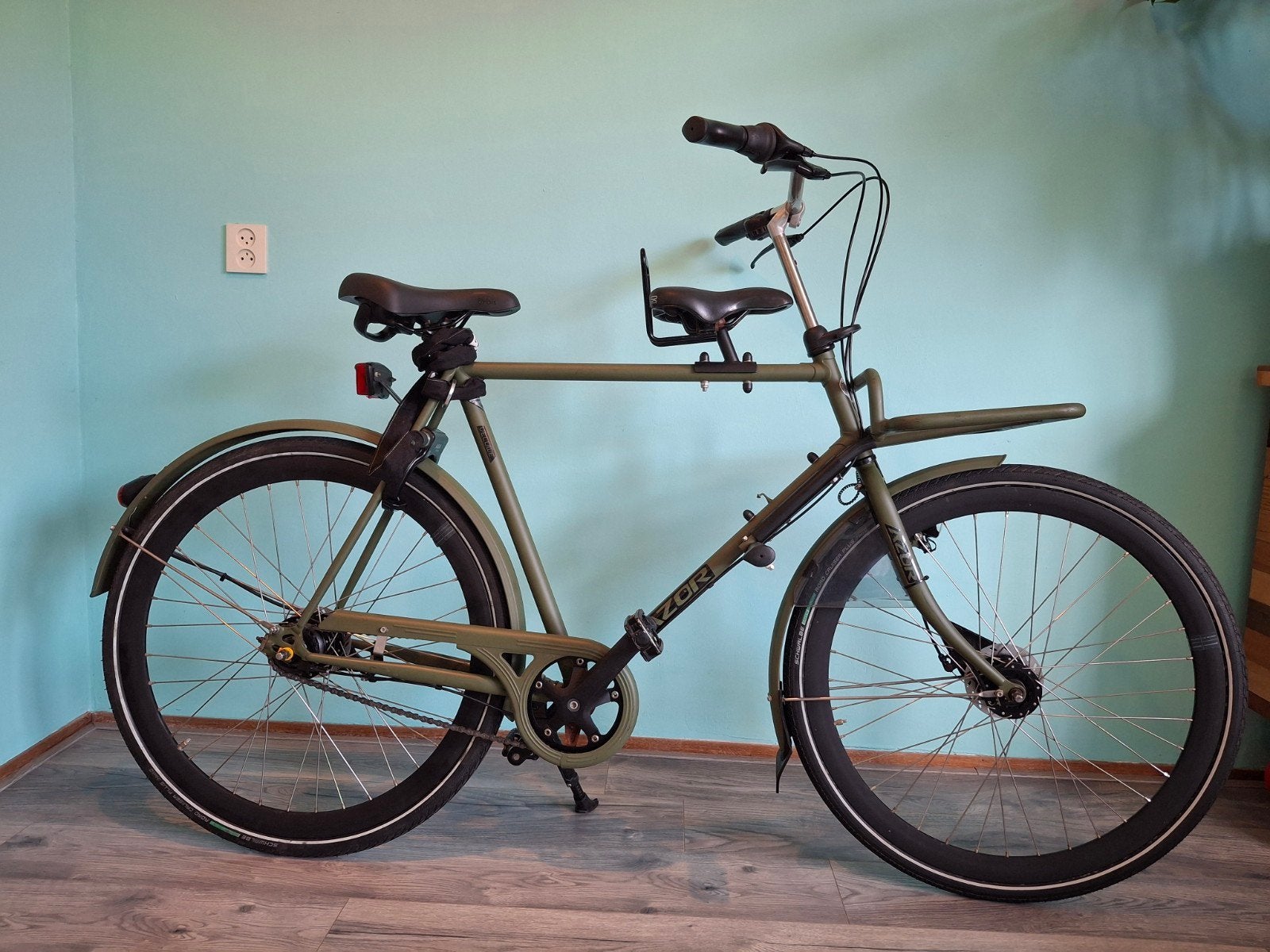 Azor Veluwe transportfiets met Nexus 8 versnellingen, Velgrem, Versnellingen, Zo goed als nieuw, 57 tot 61 cm