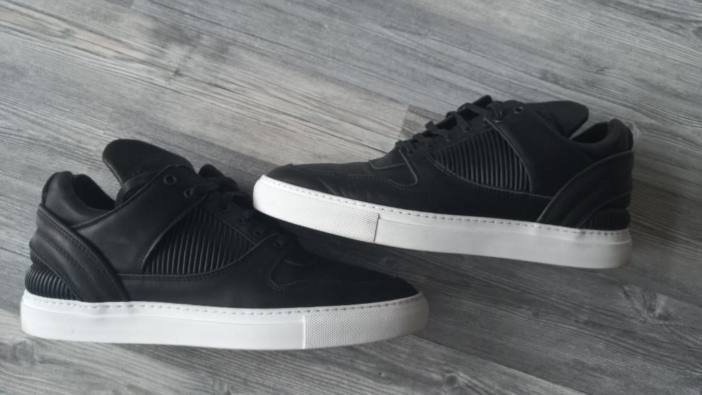 Filling Pieces zwart leer maat 44, Filling Pieces, Zwart, Ophalen of Verzenden, Sneakers of Gympen