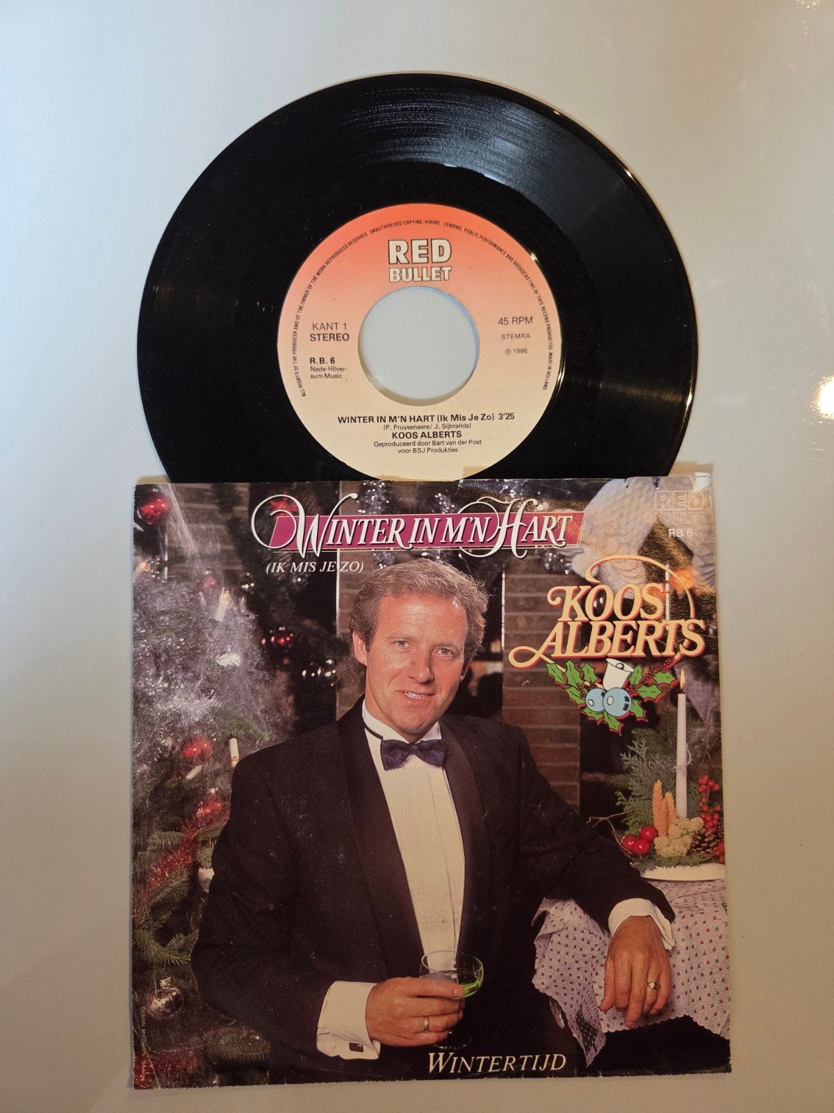 Koos Alberts - Winter in m'n hart, Cd's en Dvd's, Ophalen of Verzenden, Gebruikt, 7 inch, Nederlandstalig