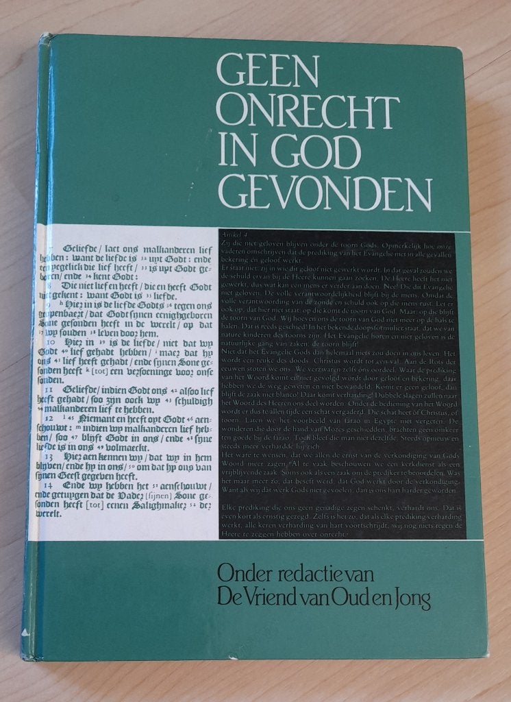 GEEN ONRECHT IN GOD GEVONDEN Red. De vriend van Oud en Jong, Ophalen of Verzenden, Zo goed als nieuw