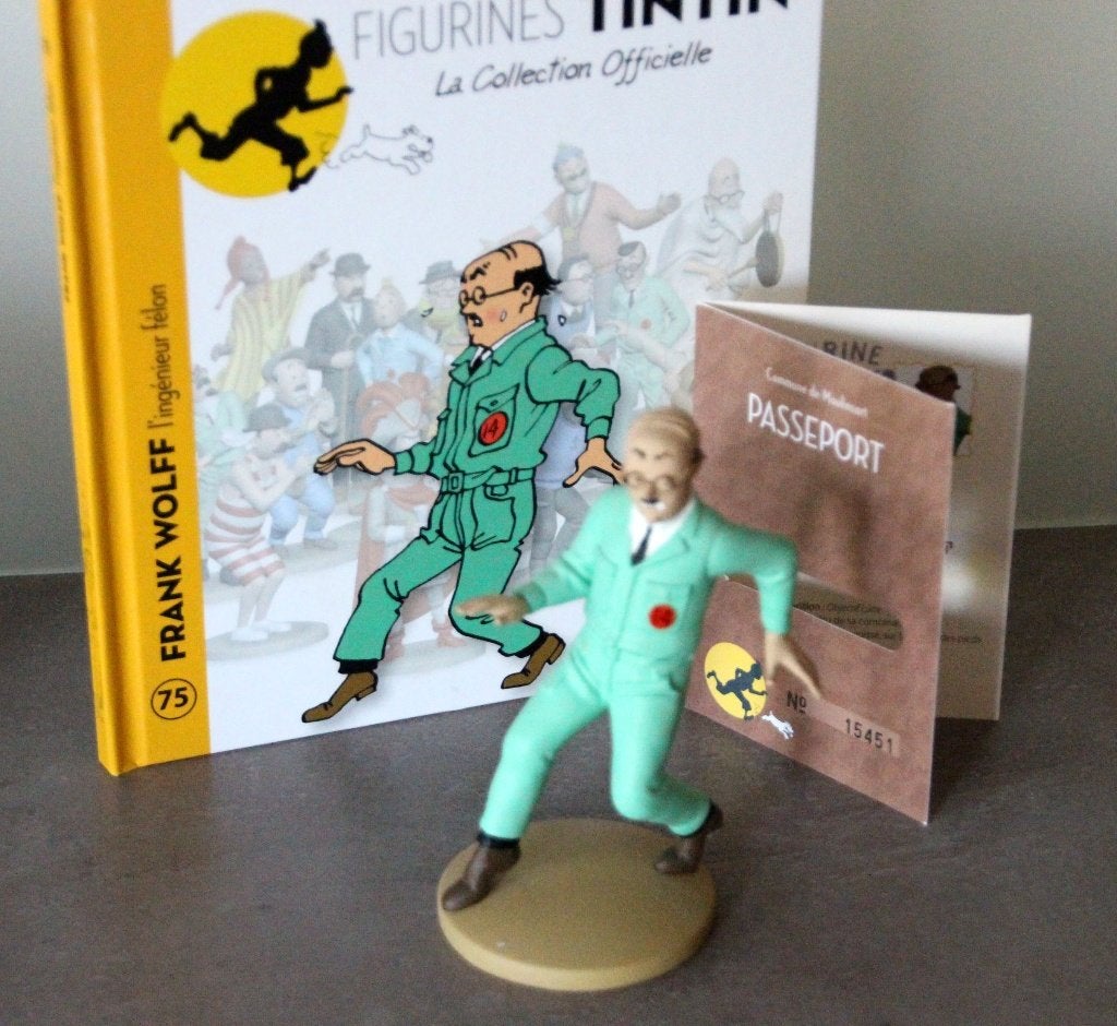 Moulinsart figurine n 75 Wolff Tintin Hergé Kuifje, Verzenden, Kuifje, Zo goed als nieuw, Beeldje of Figuurtje