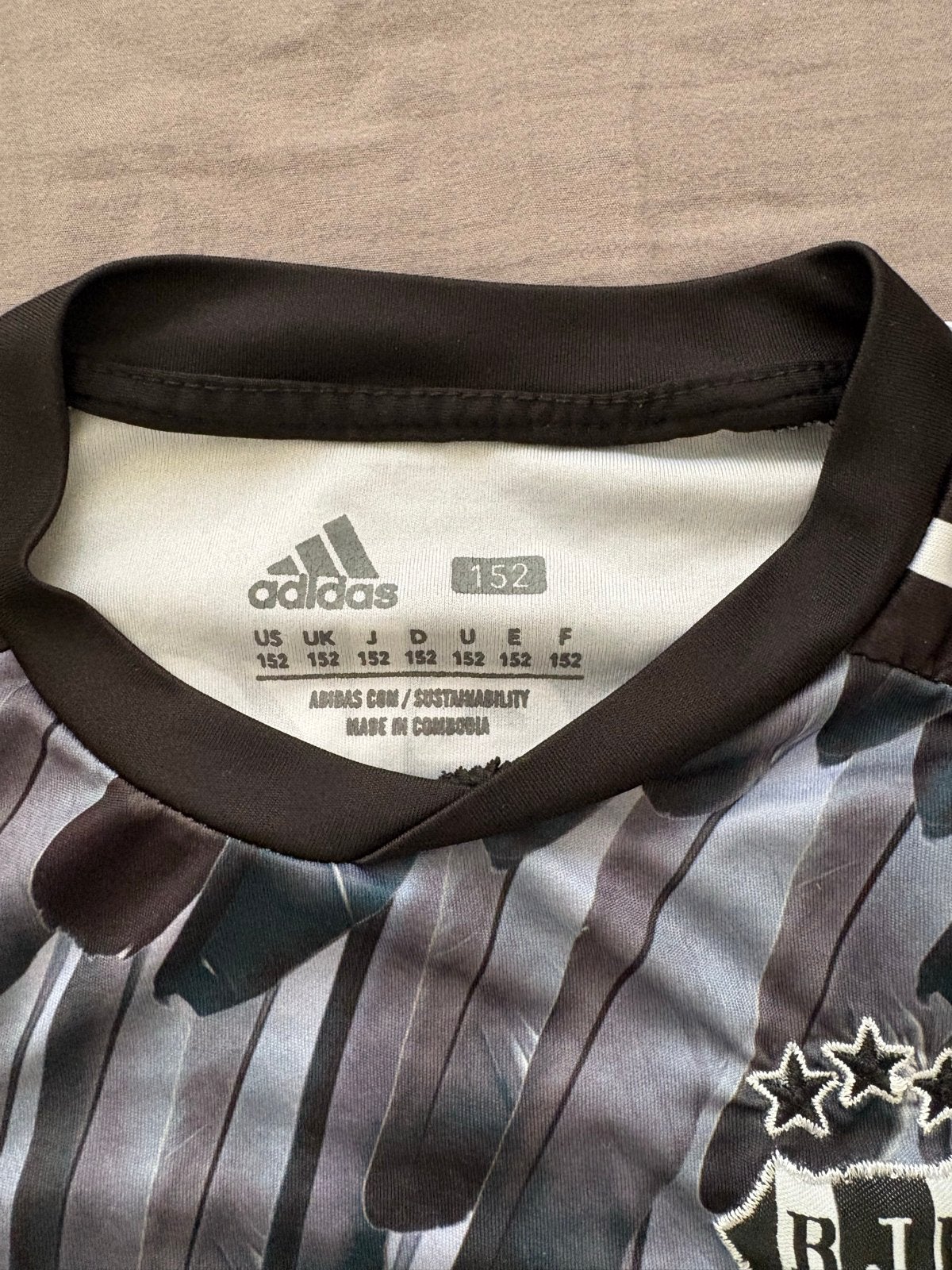 Adidas Beşiktaş voetbalshirt maat 152 (kindermaat), Zwart, Overige maten, Ophalen of Verzenden, Zo goed als nieuw