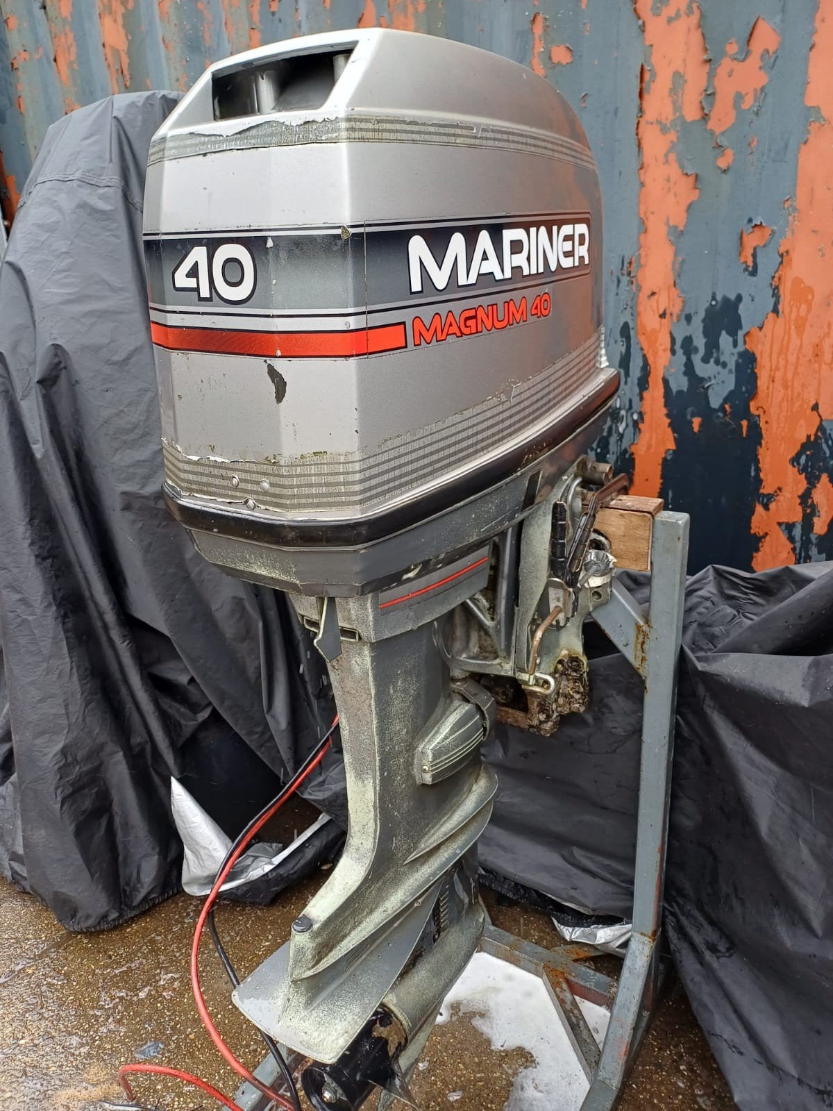 Mariner 40 pk Magnum autolube 4 cillinder vonkt niet, Watersport en Boten, Ophalen, 10 tot 30 pk, Gebruikt, Viertaktmotor