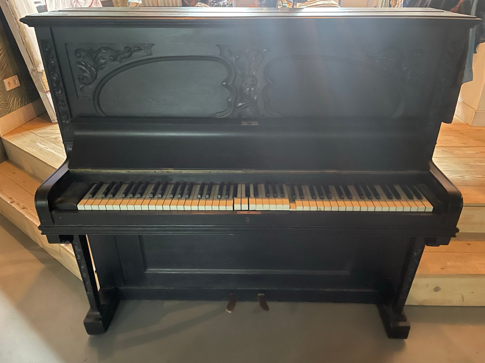 Piano - Decoratie met potentieel, Ophalen, Gebruikt, Zwart, Piano